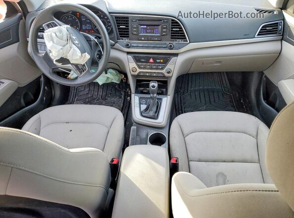 KMHD74LF3JU582038 2018 HYUNDAI ELANTRA Gray Vista del salpicadero