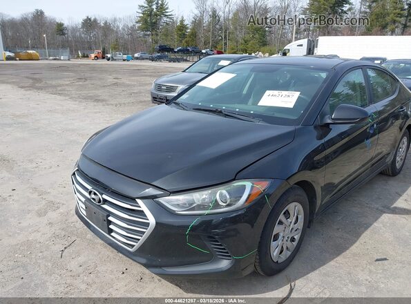 KMHD74LF5HU329894 2017 HYUNDAI ELANTRA Черный Вид задней части салона