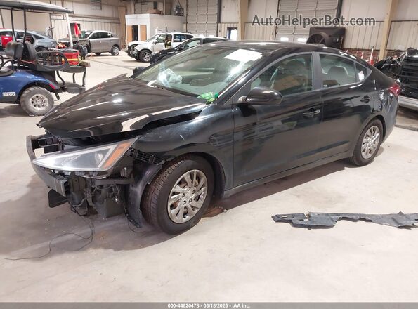 KMHD74LF7KU786536 2019 HYUNDAI ELANTRA Черный Передняя левая четверть