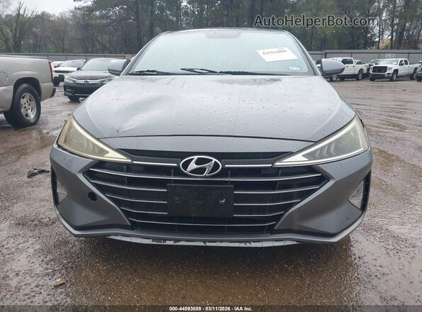 KMHD74LF8KU881672 2019 HYUNDAI ELANTRA Gray Вид щитка приладів