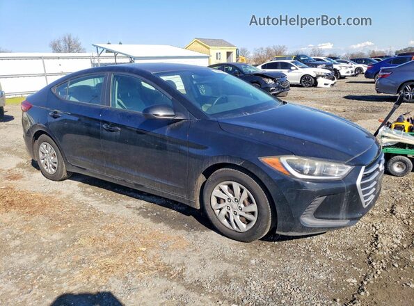 KMHD74LF9HU082573 2017 HYUNDAI ELANTRA Black 