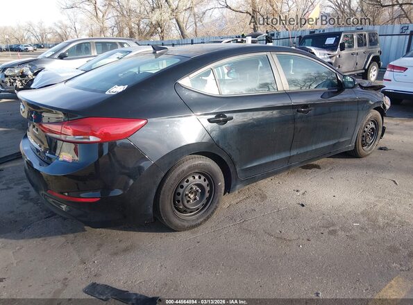 KMHD84LF0HU147016 2017 HYUNDAI ELANTRA Black უკანა მარჯვენა