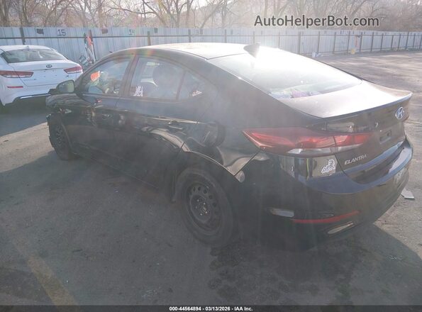 KMHD84LF0HU147016 2017 HYUNDAI ELANTRA Black უკანა მარცხენა