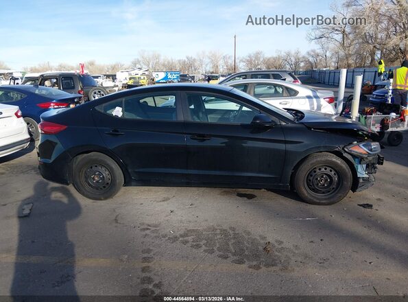 KMHD84LF0HU147016 2017 HYUNDAI ELANTRA Black უკანა სალონის ხედი