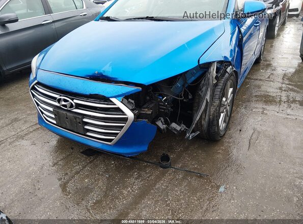 KMHD84LF0HU241588 2017 HYUNDAI ELANTRA Blue Widok z przodu