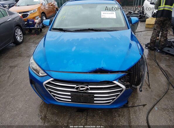KMHD84LF0HU241588 2017 HYUNDAI ELANTRA Blue Widok zestawu wskaźników