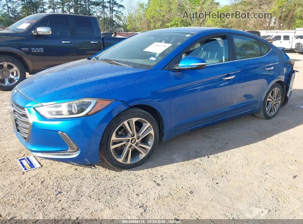 KMHD84LF1HU285499 2017 HYUNDAI ELANTRA Blue 