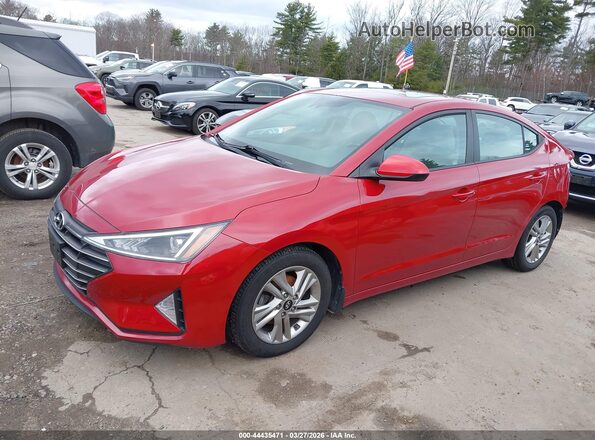 KMHD84LF1LU994801 2020 HYUNDAI ELANTRA Red Vista tres cuartos delantera izquierda