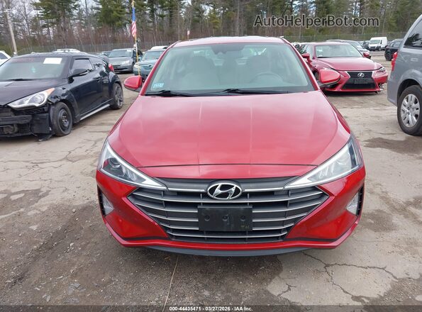 KMHD84LF1LU994801 2020 HYUNDAI ELANTRA Red Vista interior trasera