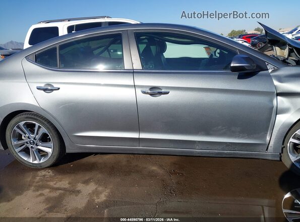 KMHD84LF3HU313254 2017 HYUNDAI ELANTRA Silver ხელსაწყოთა პანელის ხედი