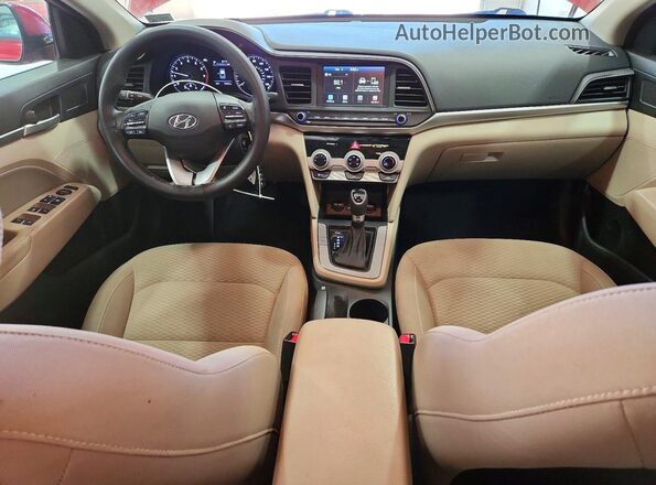 KMHD84LF3KU780004 2019 HYUNDAI ELANTRA Красный 