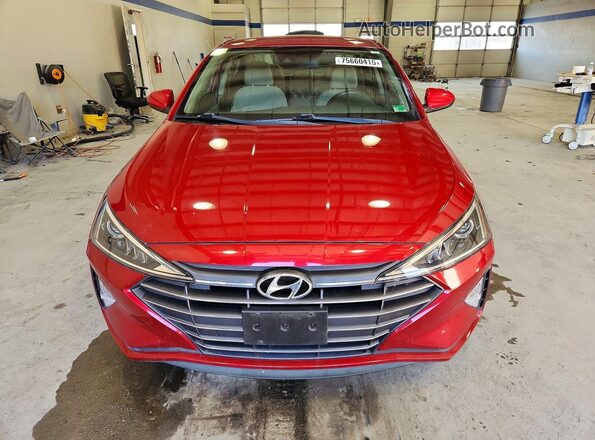 KMHD84LF3KU780004 2019 HYUNDAI ELANTRA Красный 