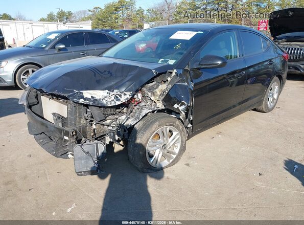 KMHD84LF4KU785812 2019 HYUNDAI ELANTRA Black Front view