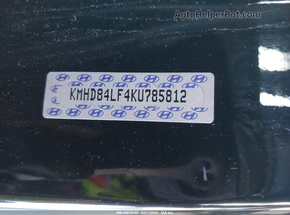 KMHD84LF4KU785812 2019 HYUNDAI ELANTRA Black 