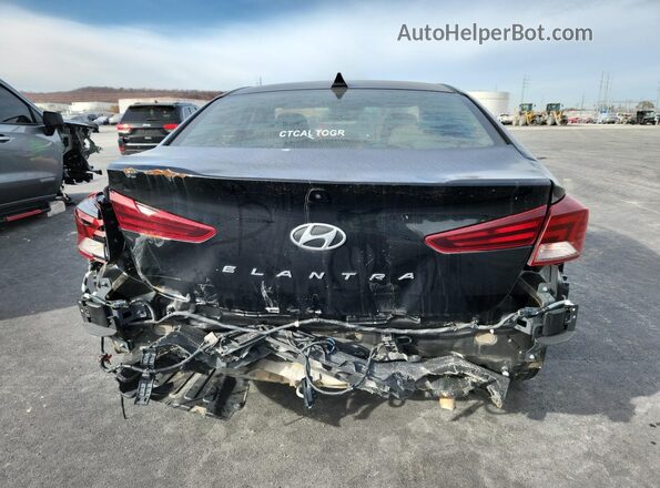KMHD84LF6KU773306 2019 HYUNDAI ELANTRA Black Вид ззаду