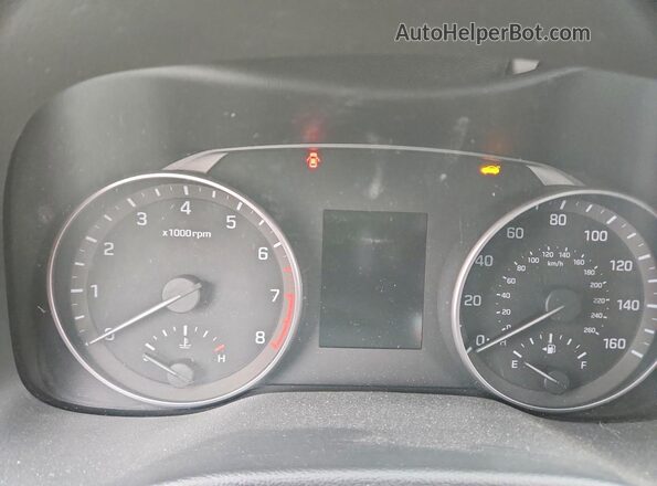KMHD84LF7HU142749 2017 HYUNDAI ELANTRA Красный Вид щитка приборов