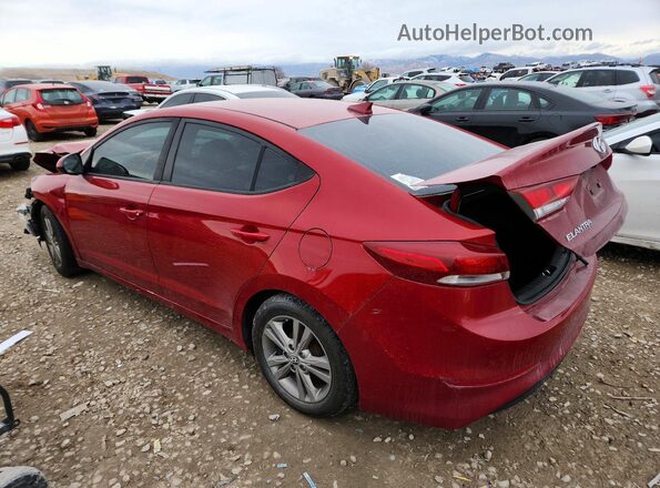 KMHD84LF7HU142749 2017 HYUNDAI ELANTRA Красный Задняя левая четверть