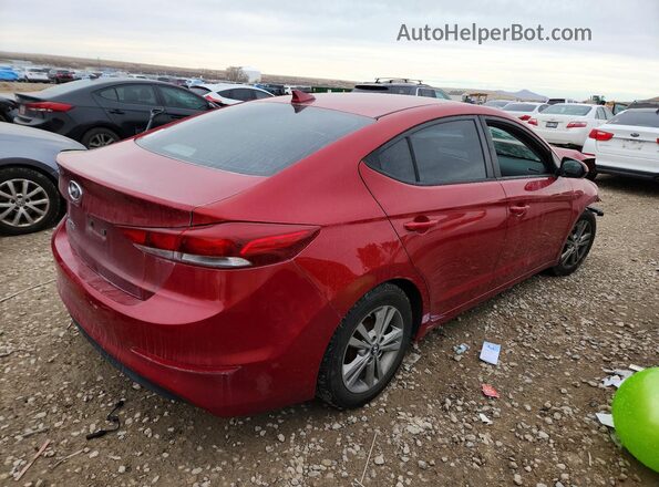 KMHD84LF7HU142749 2017 HYUNDAI ELANTRA Красный Задняя правая четверть