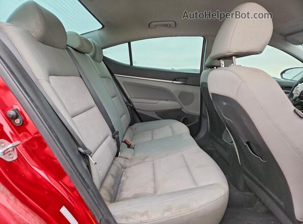 KMHD84LF7HU142749 2017 HYUNDAI ELANTRA Красный Вид задних сидений