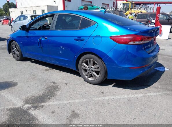 KMHD84LF7JU612512 2018 HYUNDAI ELANTRA Blue Rear left