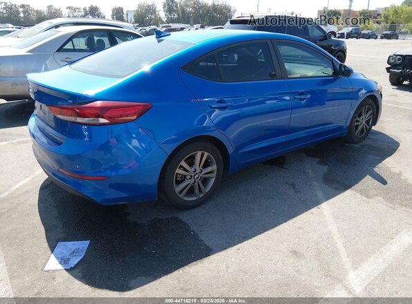 KMHD84LF7JU612512 2018 HYUNDAI ELANTRA Blue Rear right