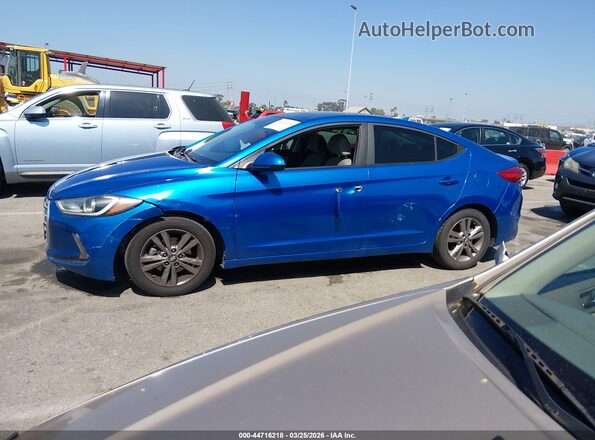 KMHD84LF7JU612512 2018 HYUNDAI ELANTRA Blue 360 interior view