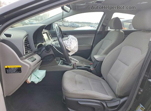 KMHD84LF7JU614728 2018 HYUNDAI ELANTRA Black Vista interior delantera