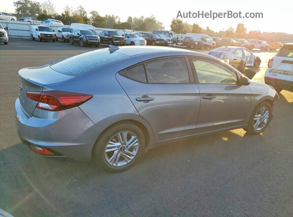 KMHD84LF8KU805933 2019 HYUNDAI ELANTRA Серый Задняя правая четверть