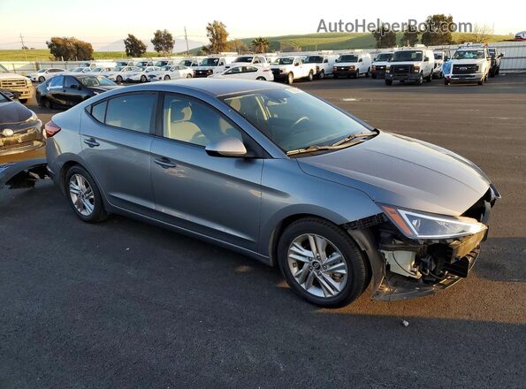 KMHD84LF8KU805933 2019 HYUNDAI ELANTRA Серый Передняя правая четверть