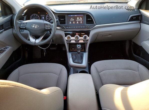 KMHD84LF8KU805933 2019 HYUNDAI ELANTRA Серый Вид панели приборов