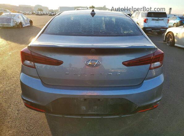 KMHD84LF8KU805933 2019 HYUNDAI ELANTRA Серый Вид сзади