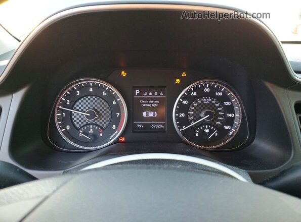 KMHD84LF8KU805933 2019 HYUNDAI ELANTRA Серый Вид щитка приборов