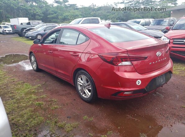 KMHD84LFXKU768075 2019 HYUNDAI ELANTRA Burgundy 