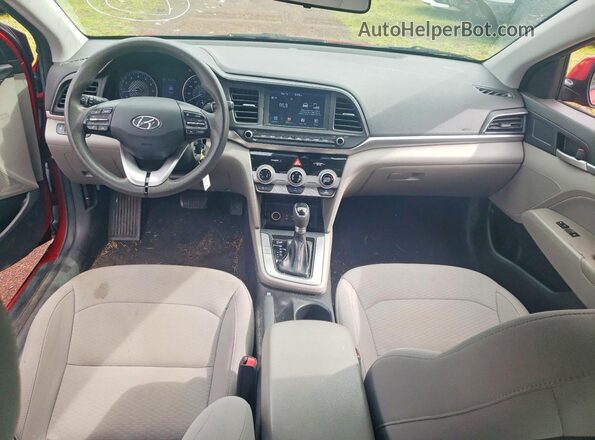KMHD84LFXKU768075 2019 HYUNDAI ELANTRA Burgundy 