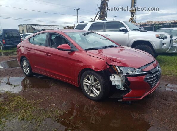 KMHD84LFXKU768075 2019 HYUNDAI ELANTRA Burgundy 