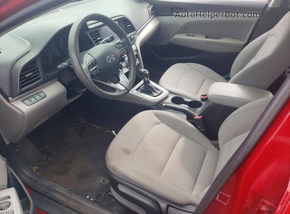 KMHD84LFXKU768075 2019 HYUNDAI ELANTRA Burgundy 