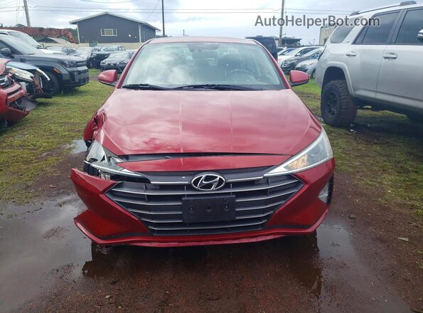 KMHD84LFXKU768075 2019 HYUNDAI ELANTRA Burgundy 