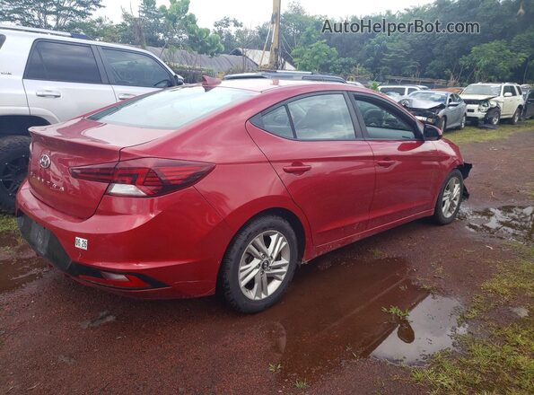 KMHD84LFXKU768075 2019 HYUNDAI ELANTRA Burgundy 