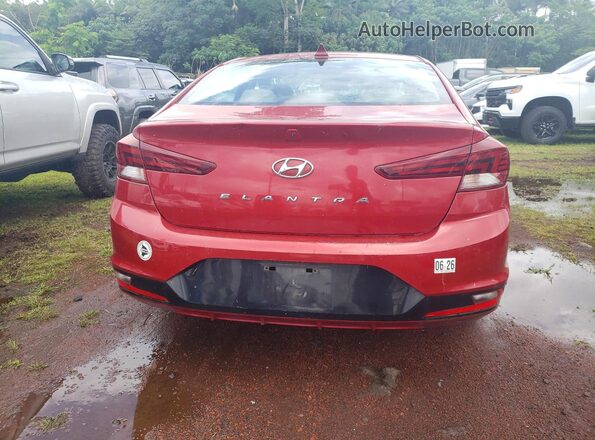 KMHD84LFXKU768075 2019 HYUNDAI ELANTRA Burgundy 