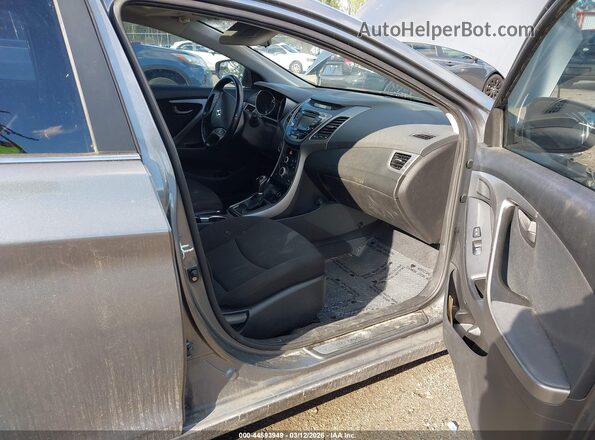 KMHDH4AE1GU584595 2016 HYUNDAI ELANTRA Gray Widok wnętrza z przodu