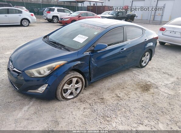 KMHDH4AE2GU555168 2016 HYUNDAI ELANTRA Blue 