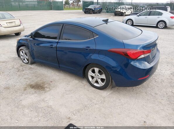 KMHDH4AE2GU555168 2016 HYUNDAI ELANTRA Blue 