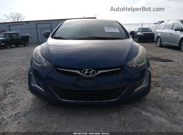 KMHDH4AE2GU555168 2016 HYUNDAI ELANTRA Blue 