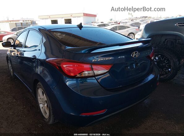 KMHDH4AE6GU491541 2016 HYUNDAI ELANTRA Blue Tył lewy