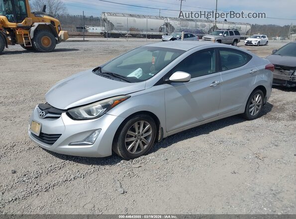 KMHDH4AE7GU479141 2016 HYUNDAI ELANTRA Silver წინა მარცხენა ხედი სამი მეოთხედიდან