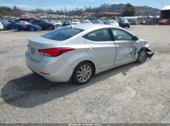 KMHDH4AE7GU479141 2016 HYUNDAI ELANTRA Silver უკანა მარჯვენა