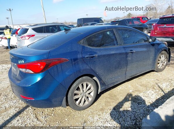 KMHDH4AE8GU480752 2016 HYUNDAI ELANTRA Blue 