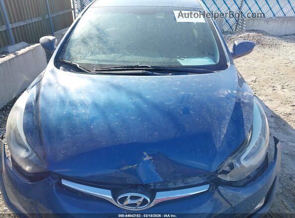 KMHDH4AE8GU480752 2016 HYUNDAI ELANTRA Blue 