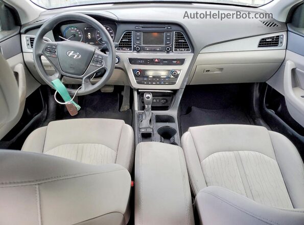KMHE24L12GA019970 2016 HYUNDAI SONATA Silver Առջևի վահանակի տեսք