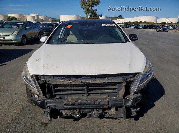 KMHE24L17HA058099 2017 HYUNDAI SONATA White 
